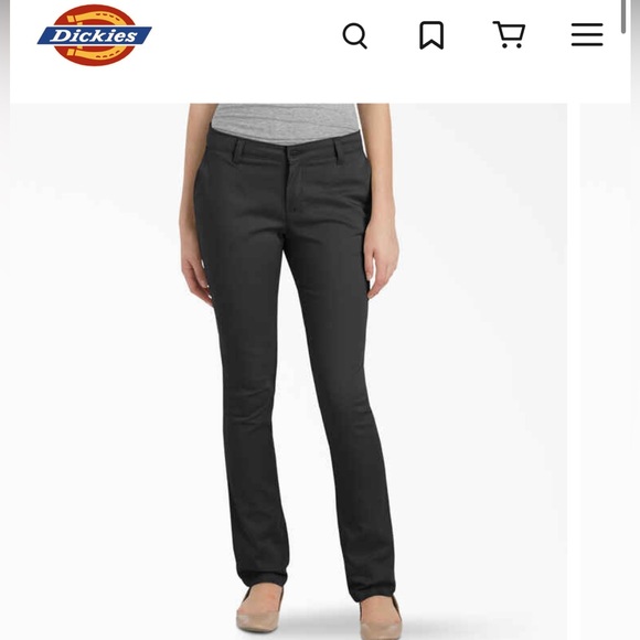 Junior Dickies Black Pants - Picture 1 of 10